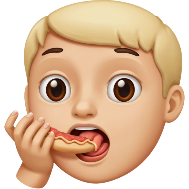 eating a toe emoji
