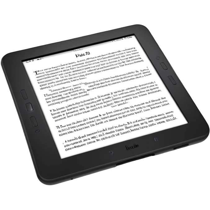 BLACK KINDLE WITH A PAGE WHERE IT SAYS HUB 22 AMERICA emoji