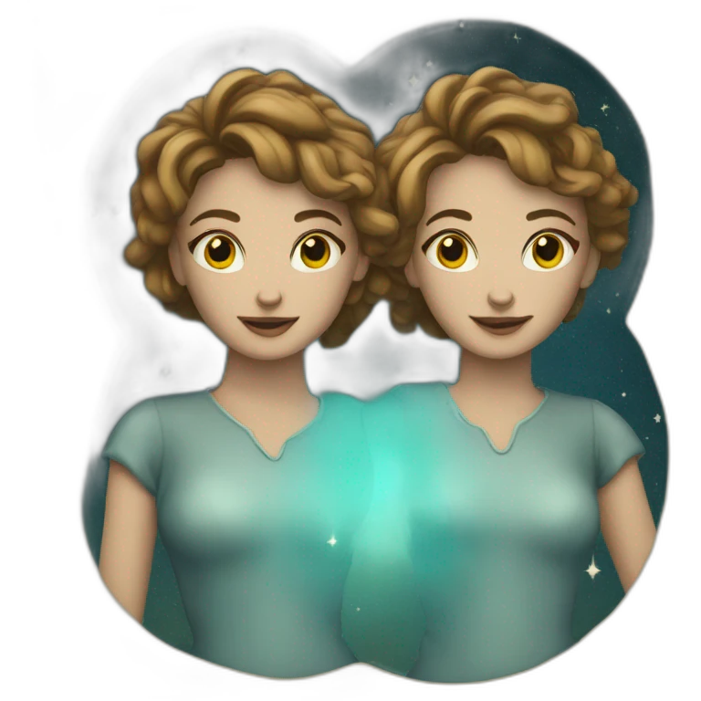 gemini-zodiac sign detailed emoji