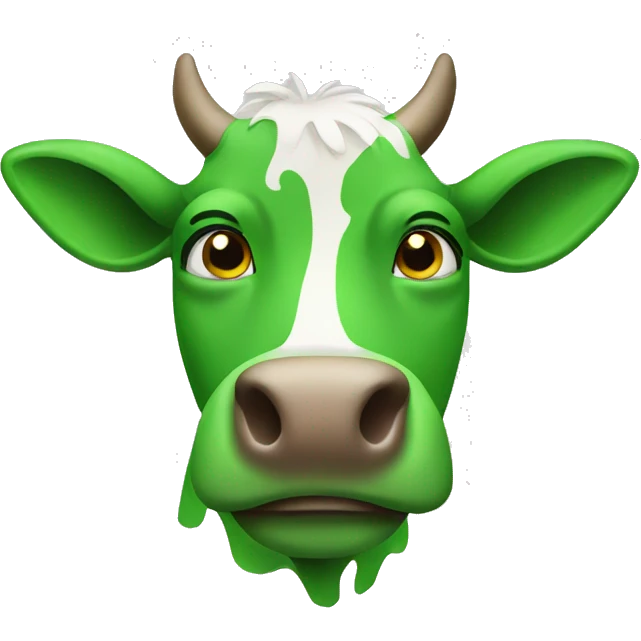 Green cow emoji