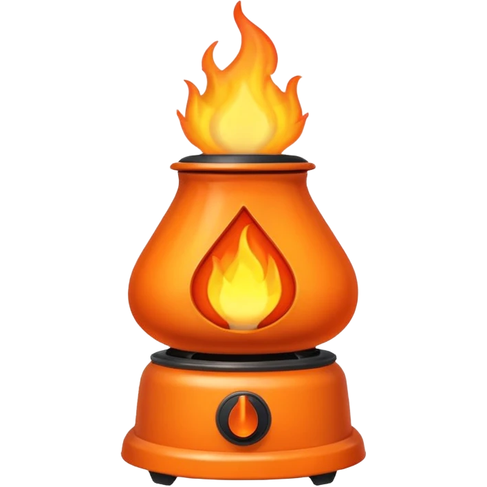 kettele with bottom heating need flame emoji