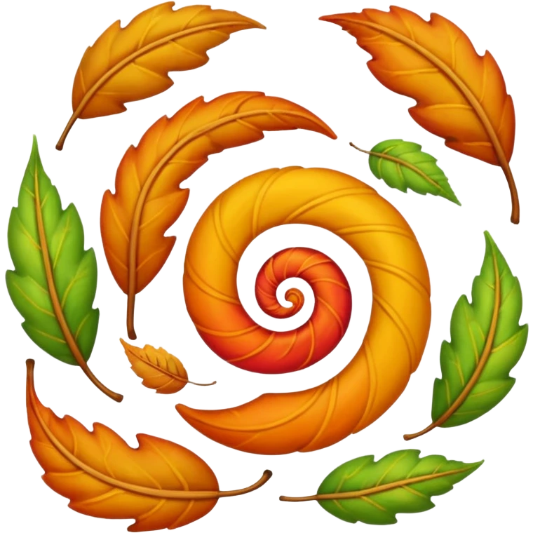 Leaves blowing in the wind emoji