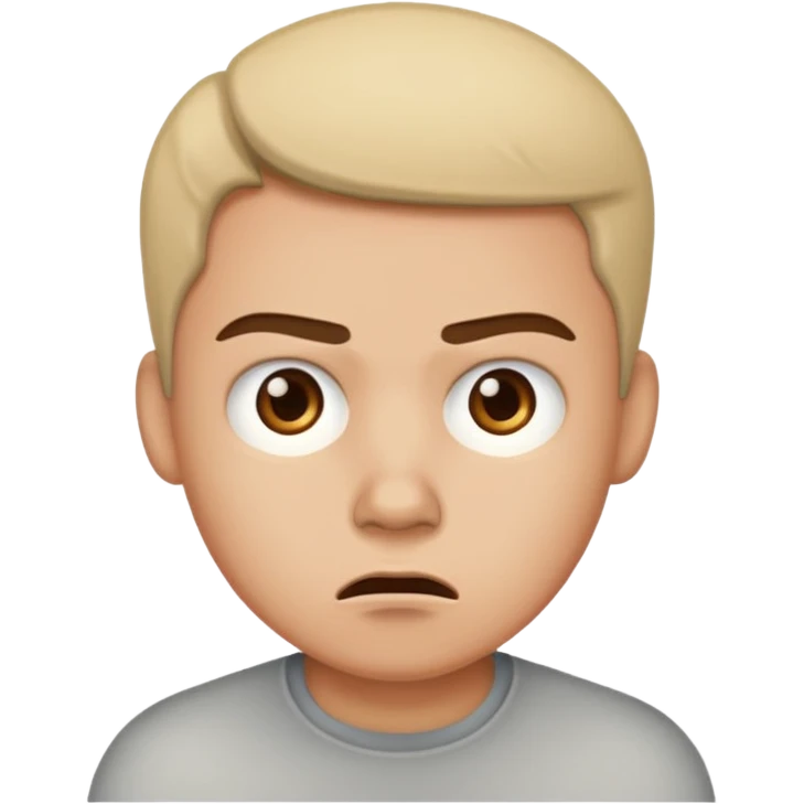 Annoyed confused emoji