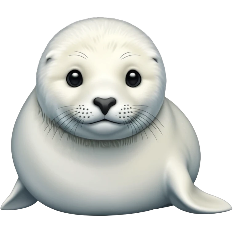white winter & artic animal (seal with no hair )  emoji