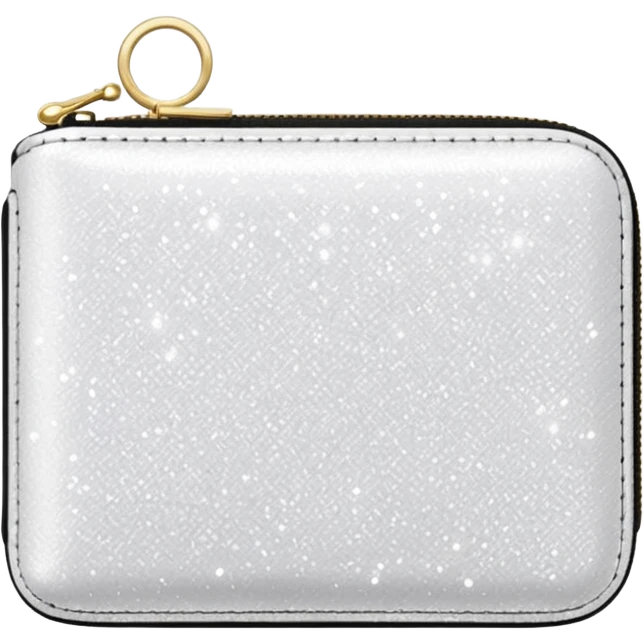 glitter white wallet emoji