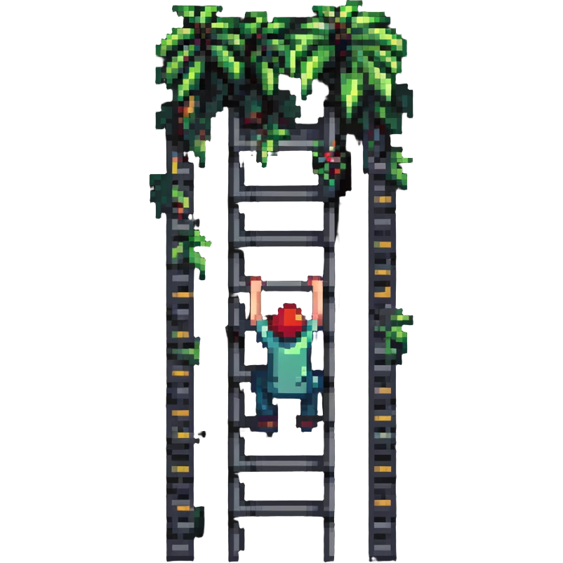 person climbing on a jungle gym emoji