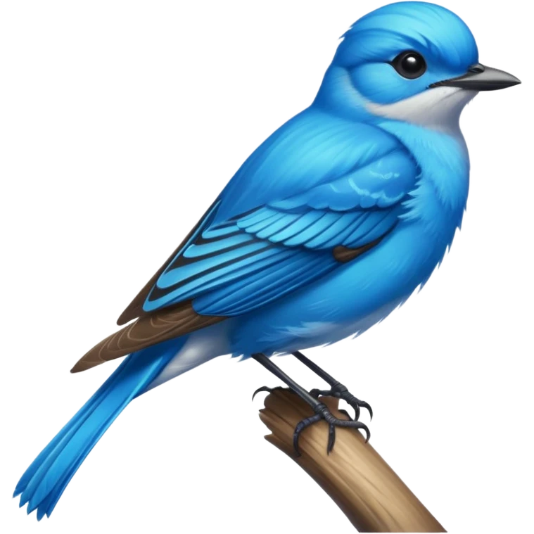 Isolated, ultra Realistic,  highly detailed, 4k, 1x1 size, clean lines, must have no background png, vivid vibrant, Verditer Flycatcher emoji