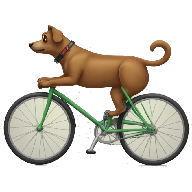 Perro en bici emoji