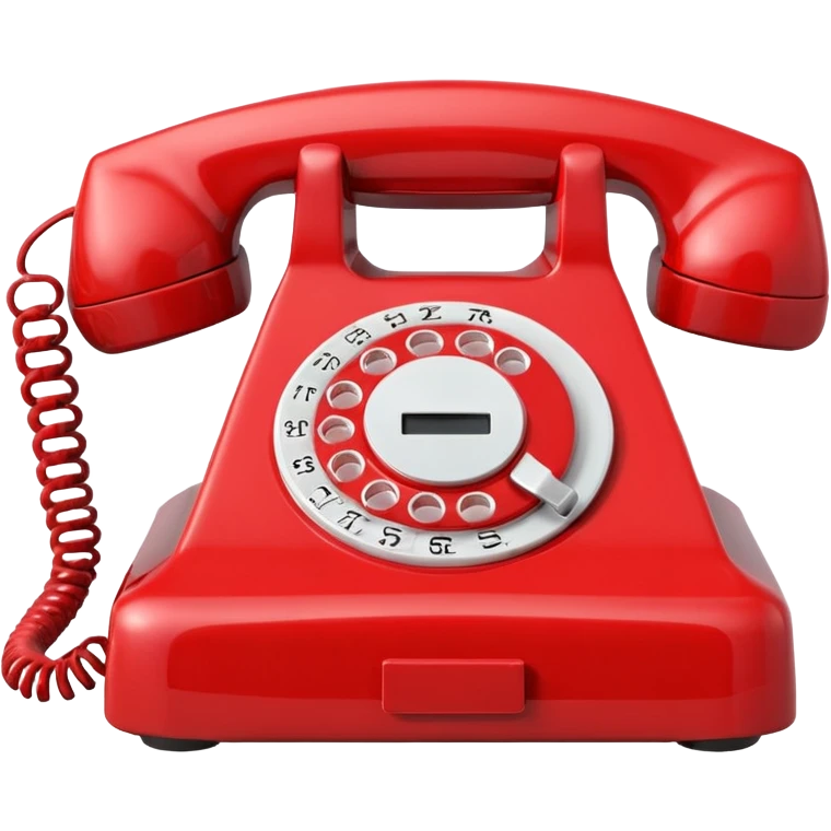 telephone red emoji