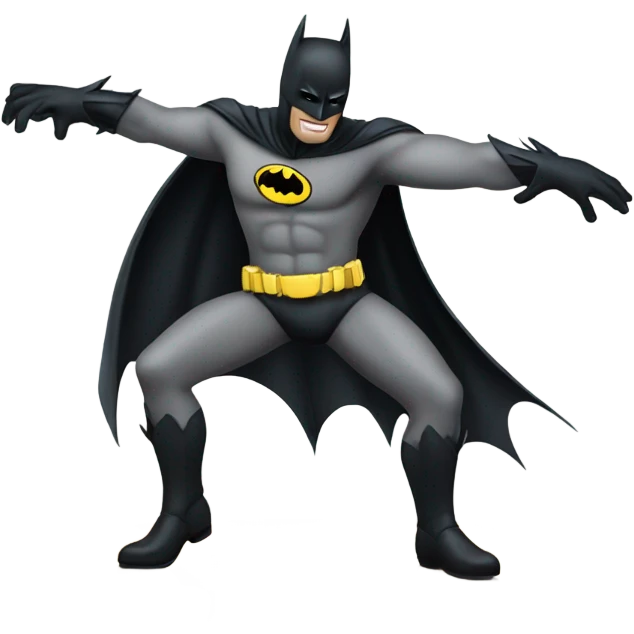 Batman dancing on a dance floor emoji