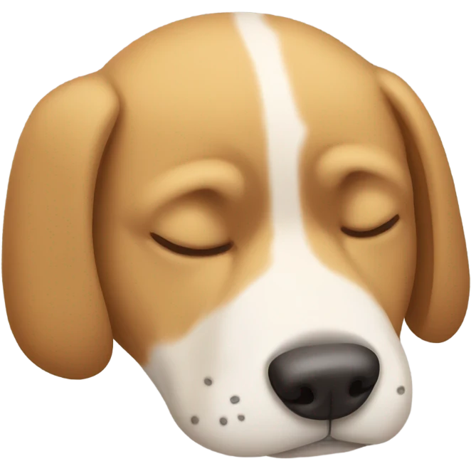 Sleeping dog emoji