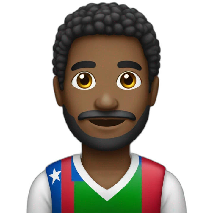 Papuan man with cuba flag emoji