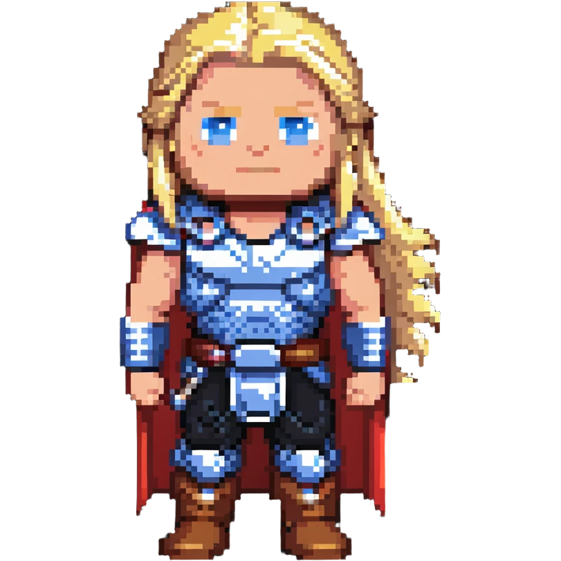 thor with long blonde hair emoji