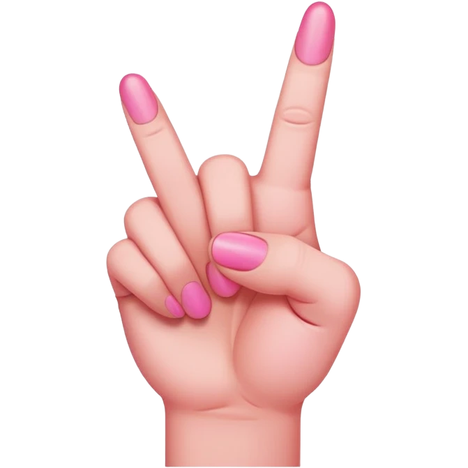pink middle finger emoji