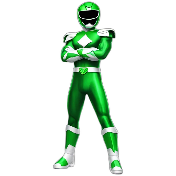 green power ranger full body emoji