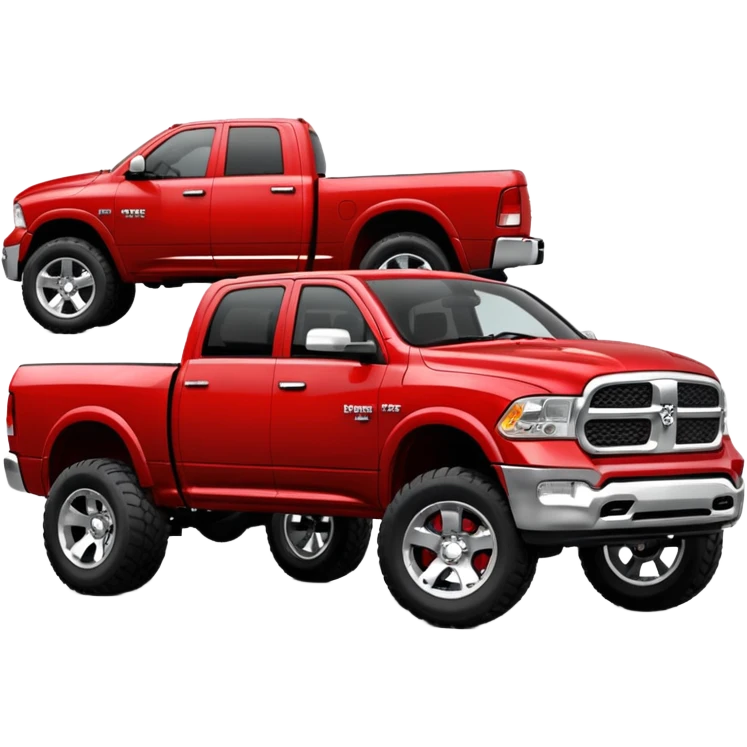 2011 dodge ram red from the side emoji
