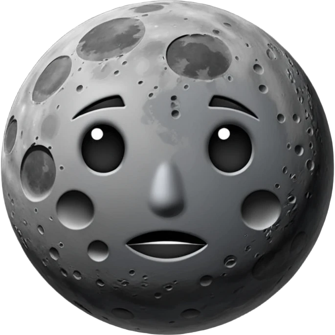 The dark side of the moon emoji