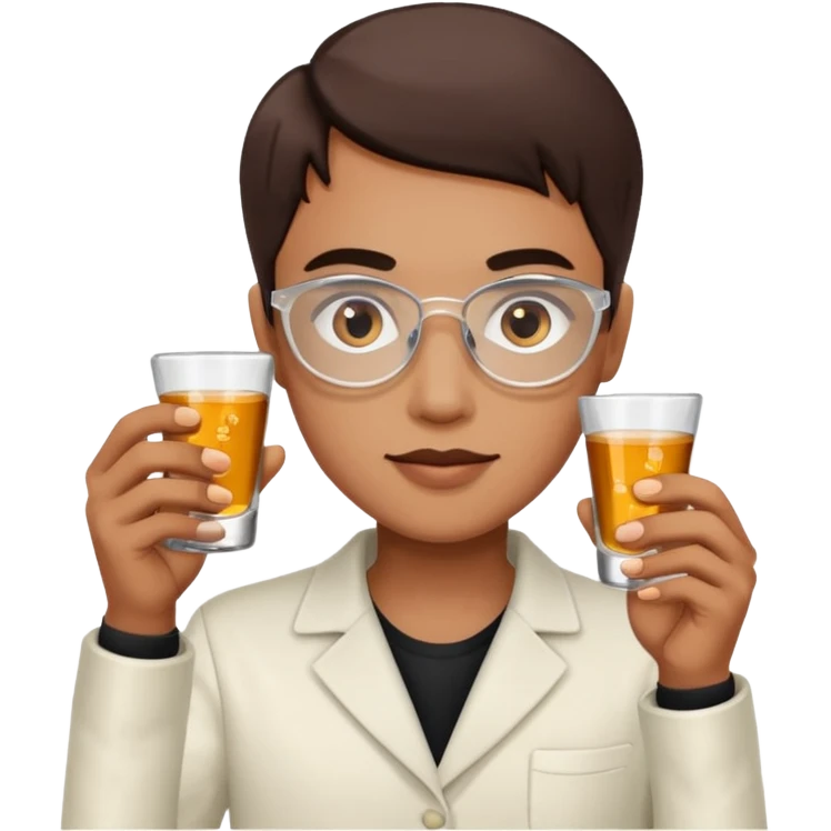 holding hand mini shot glasses emoji
