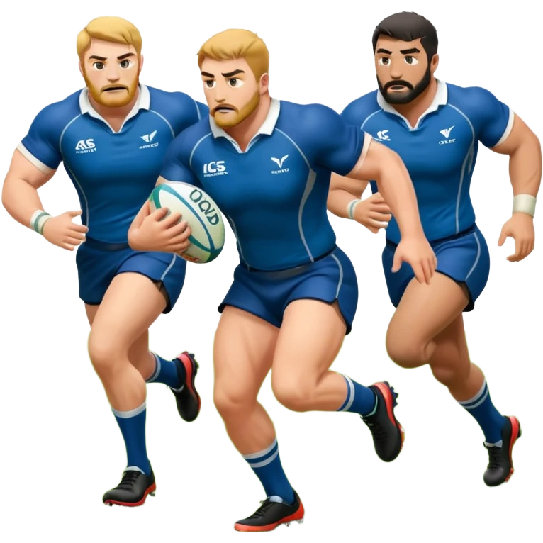 a rugby ruck emoji