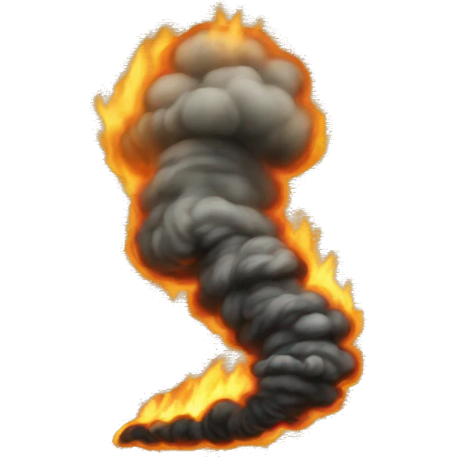 Fire tornado  emoji