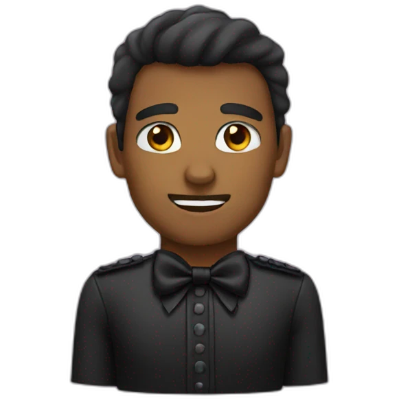 Black bow emoji