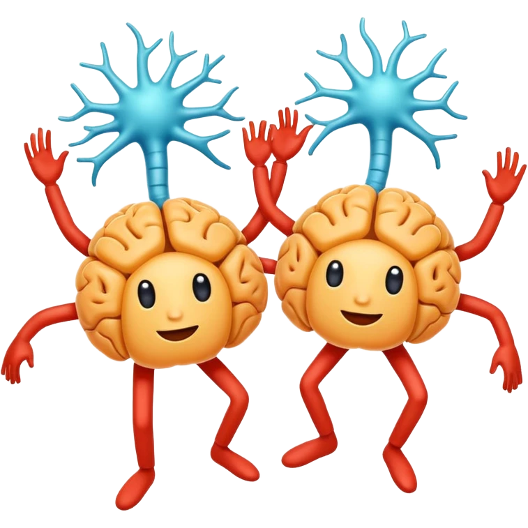 Last two brain cells dancing emoji