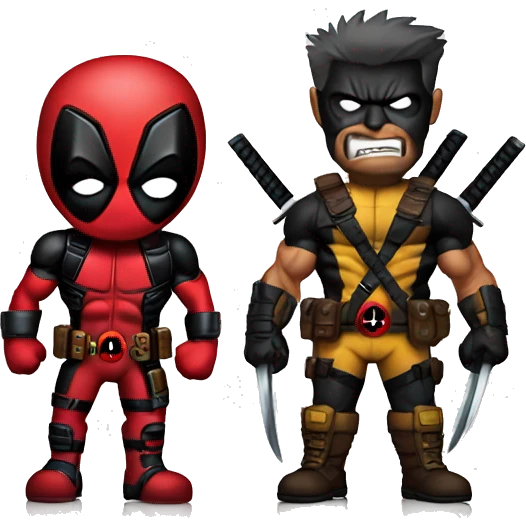 Deadpool Wolverine emoji