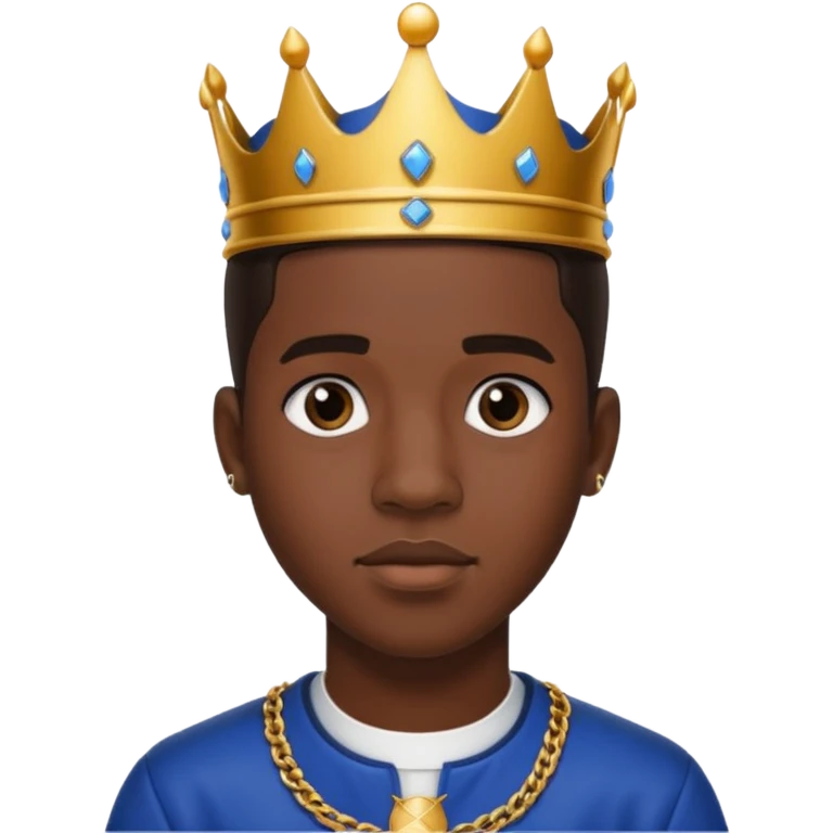 King Combs with dark brown hair emoji
