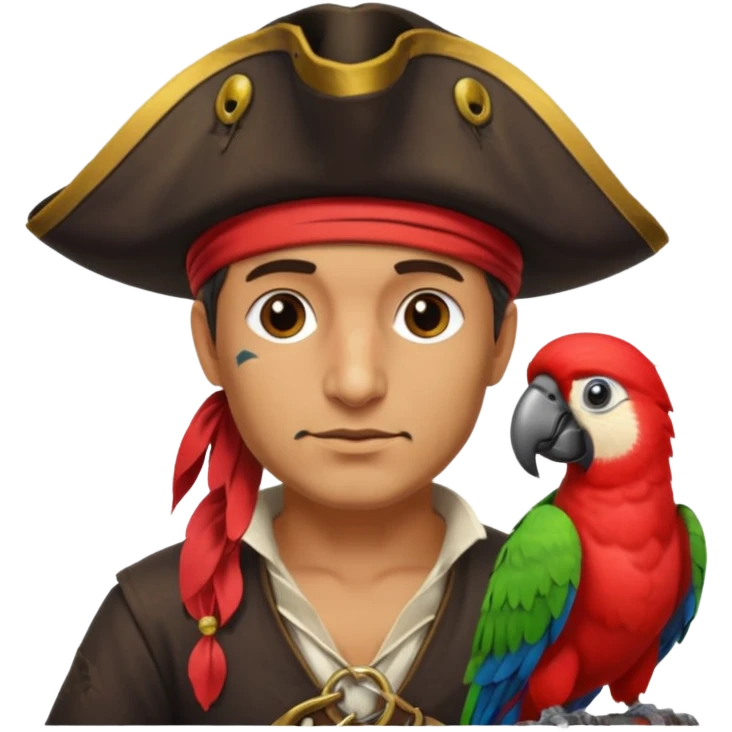 pirate and parrot emoji