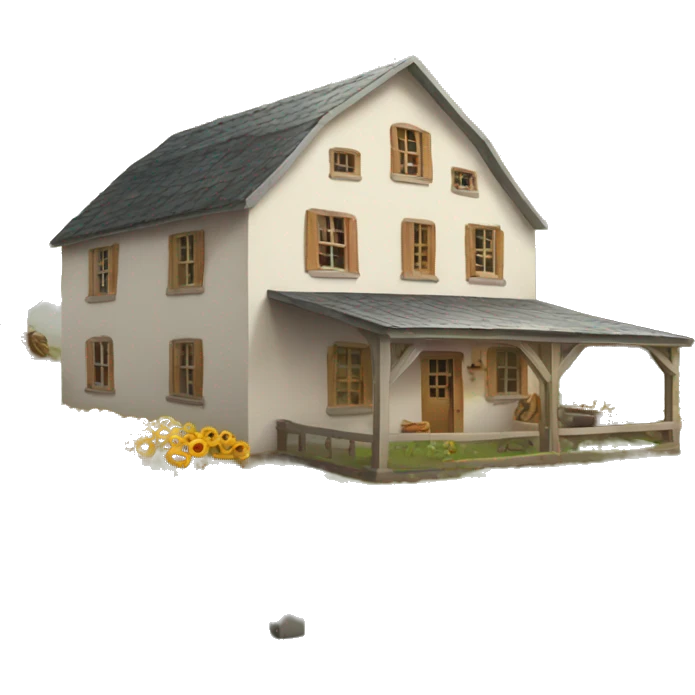 Farmhouse emoji