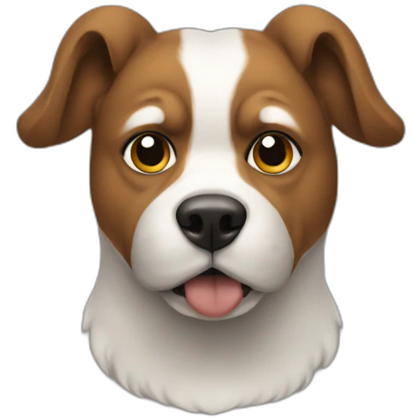 a dog with a had from the vikings emoji