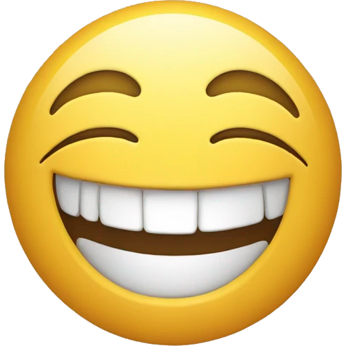 Smile emoji with the biggest smile ever  emoji