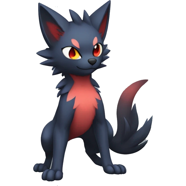 Litten-Zorua-Nargacuga-Fakemon-hybrid full body emoji