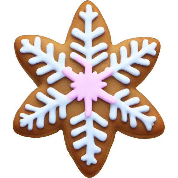pink snowflake cookie  emoji