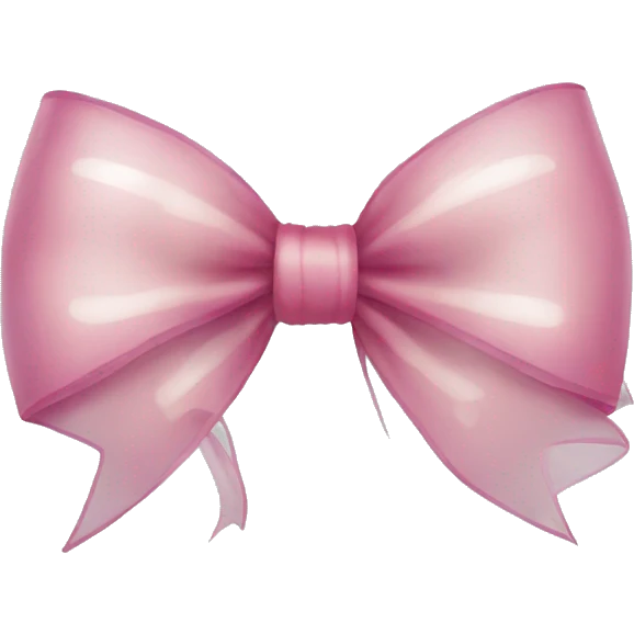 see through cute bow emoji