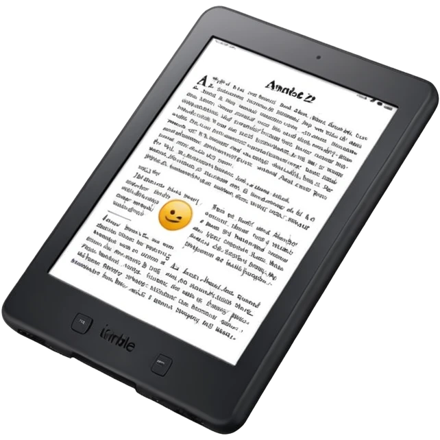 BACK KINDLE WITH A PAGE WHERE IT SAYS HUB 22 AMERICA emoji