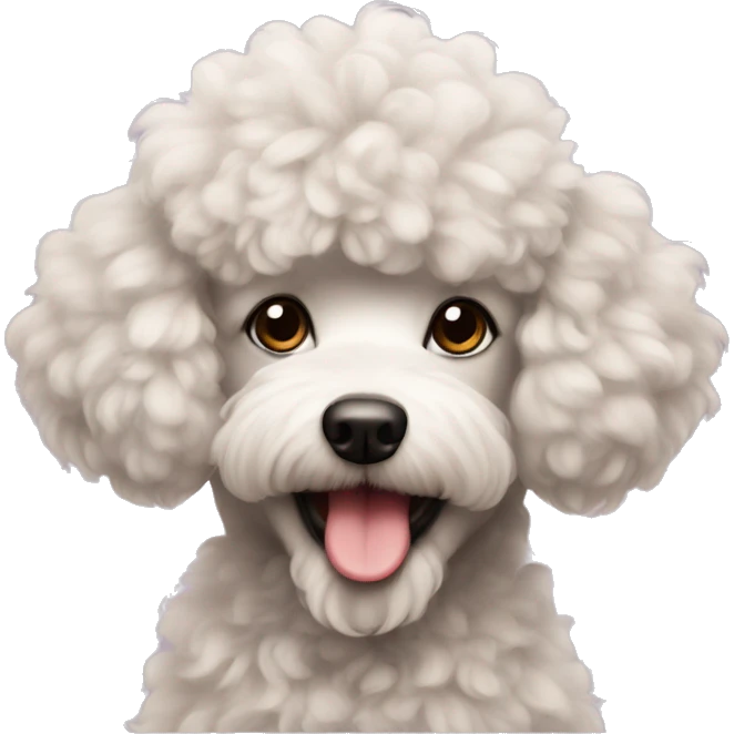 Fluffy poodle  emoji