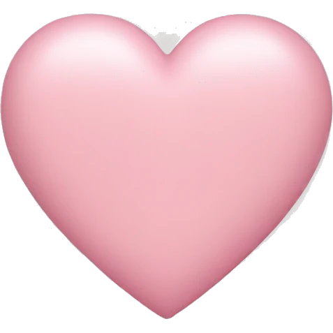 Light pink heart emoji
