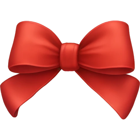 Red bow emoji