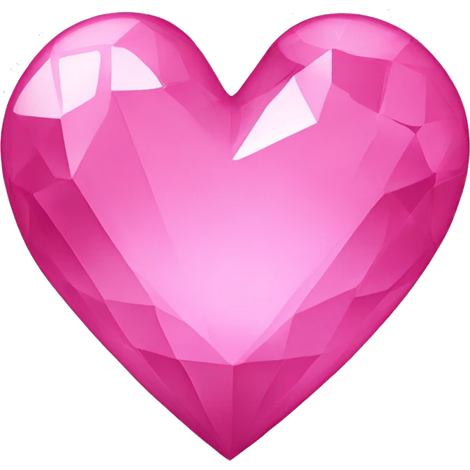 Crystal pink heart emoji