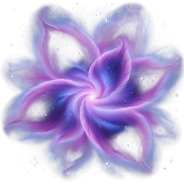  Dark Blue-Purple Nebula-Rose emoji
