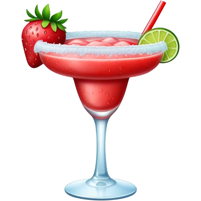 Frozen strawberry margarita emoji