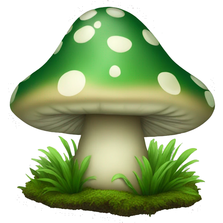 Deep green toadstool  emoji