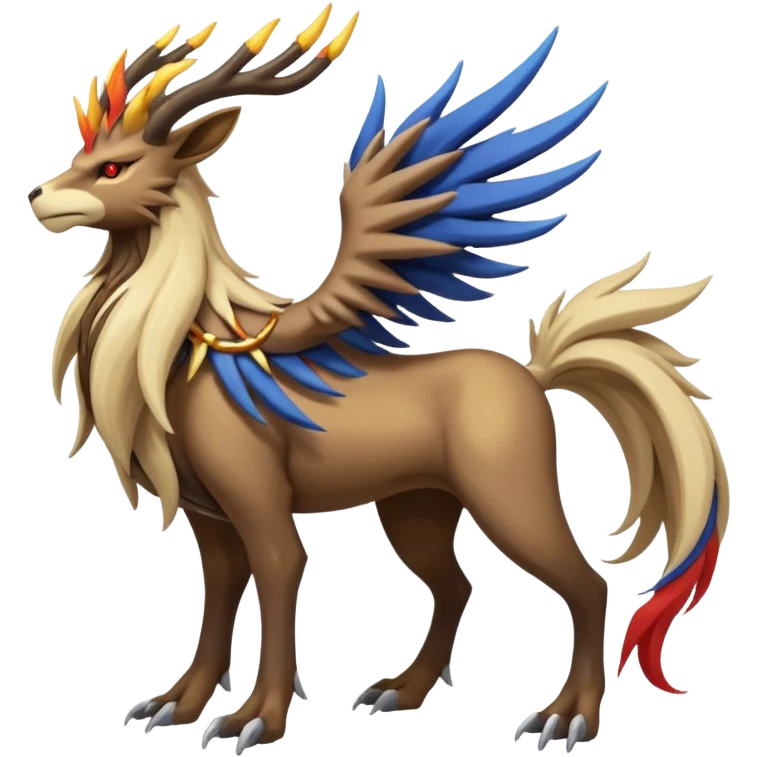 Xerneas-Entei-Fakémon-hybrid-creature (full body)  emoji