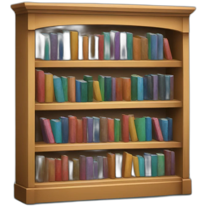 books inside a library emoji