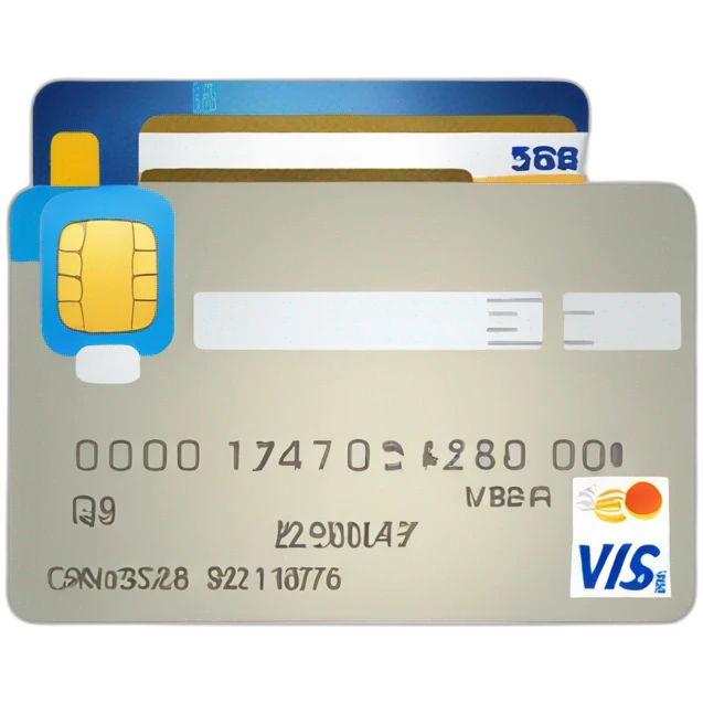 split the cheque with credit cards emoji