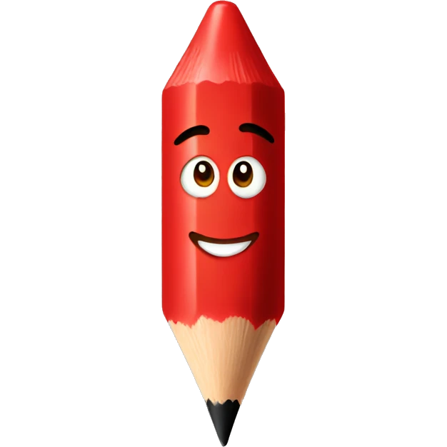 RED CRAYON emoji