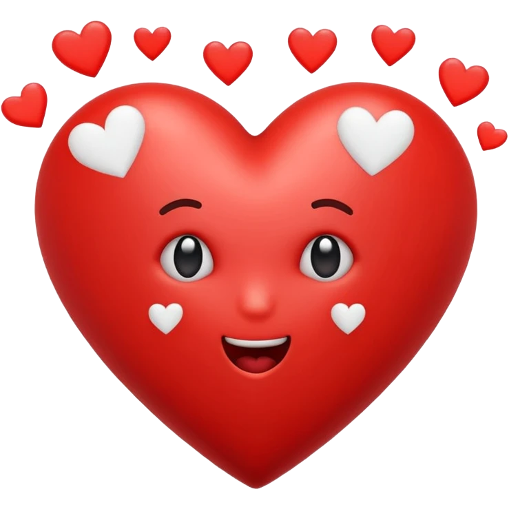 heart with warning signs and exclamation marks around it, representing dangers of love bombing emoji emoji