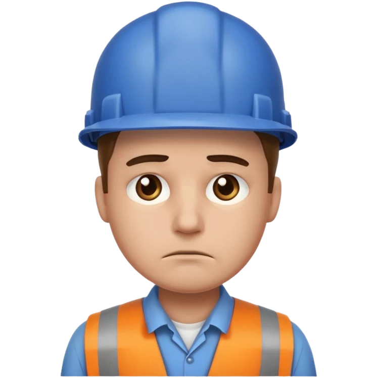 engineer looking really sad emoji