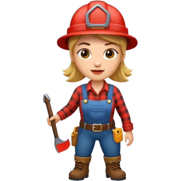 lumberjack woman emoji